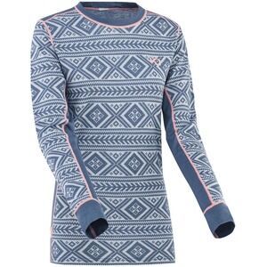 Kari Traa Floke Long Sleeve Wool Blend Thermal Base Layer Top - S
